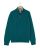 Pull col zippé vert 100% lambswool
