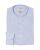 chemise col mao lin rayé bleu