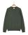 Pull col rond kaki 100% lambswool