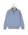 Pull col zippé denim clair 100% lambswool 12a-14a