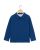 Polo piqué manches longues bleu
