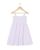 Robe smockée à bretelles seersucker lilas