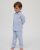 Pyjama long fine rayure ciel