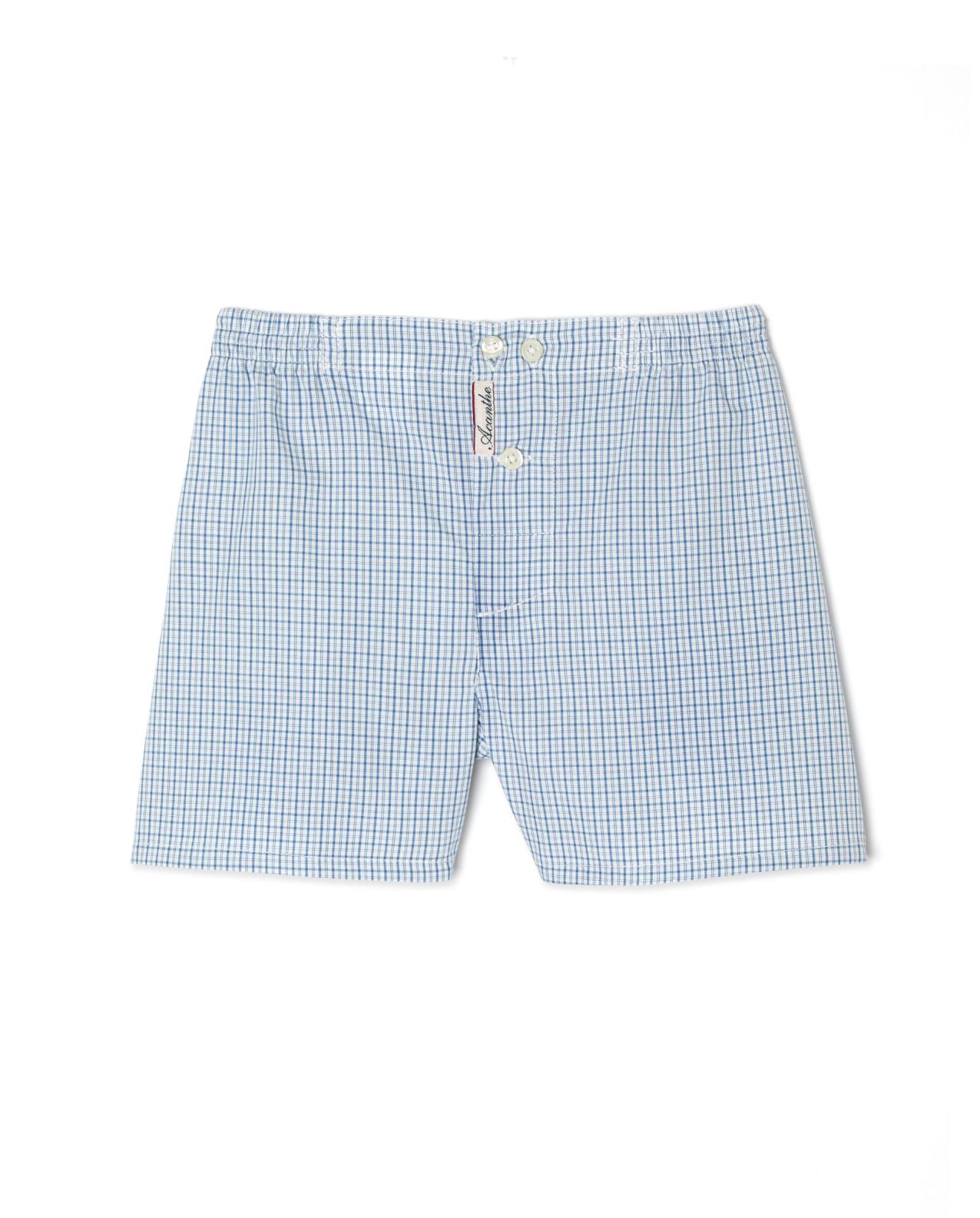 Caleçon carreau bleu/marine