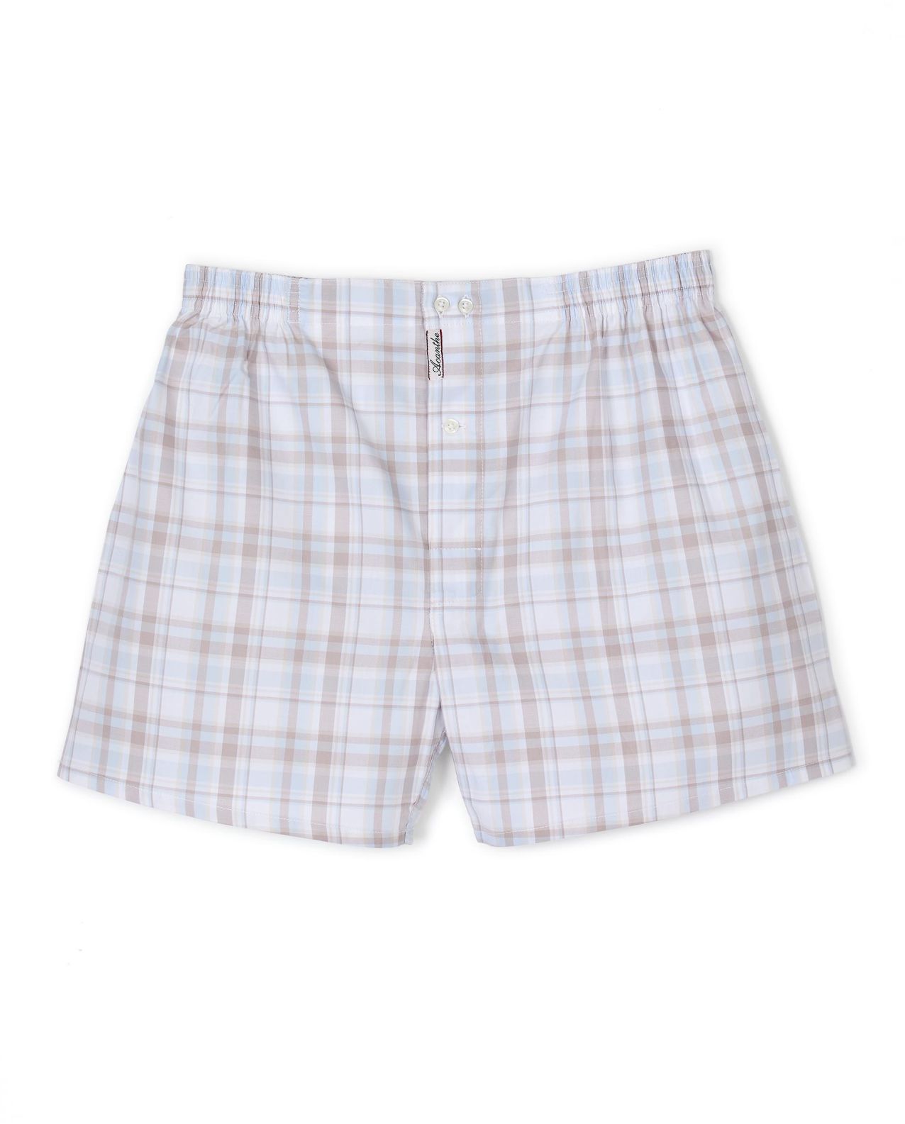 Caleçon carreaux beige 