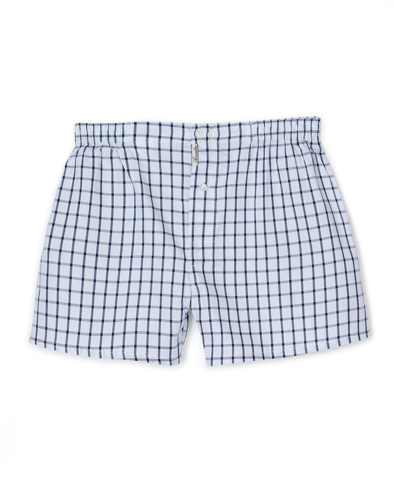 Caleçon carreaux marine 