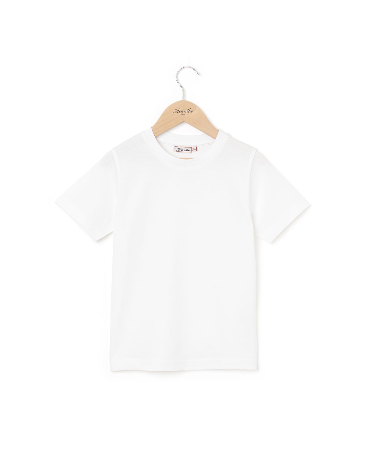 Tee shirt col rond blanc