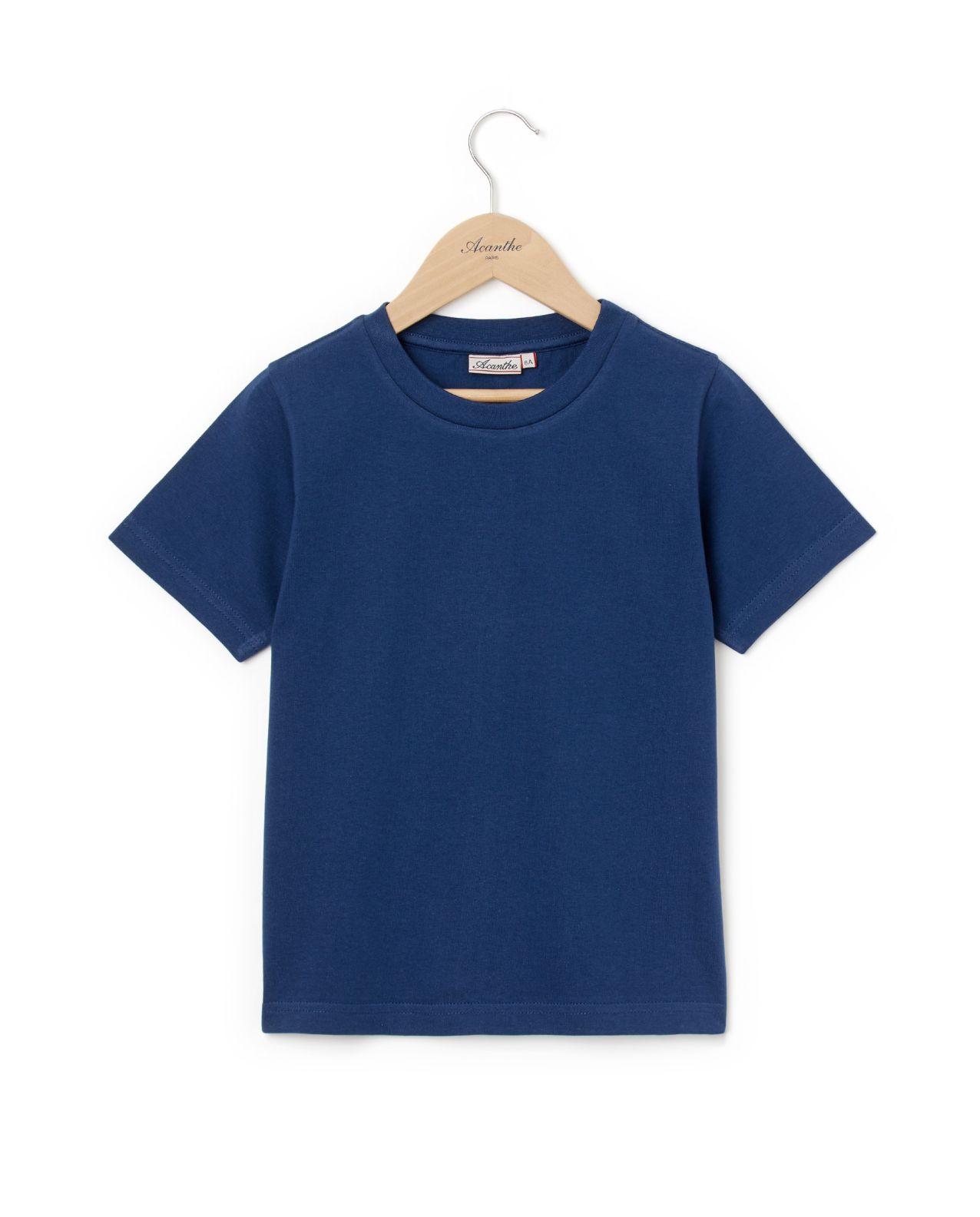 Tee shirt col rond marine