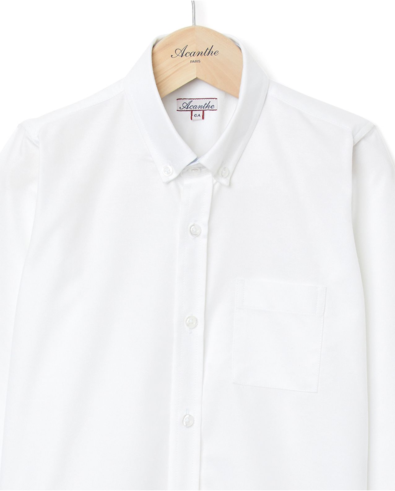 chemise oxford manches longues 12a-16a