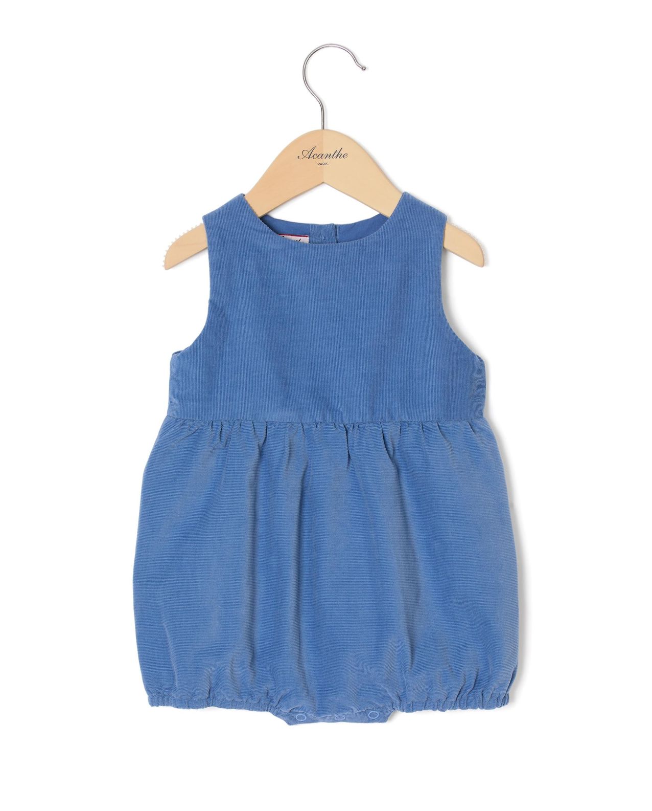 Barboteuse velours bleu