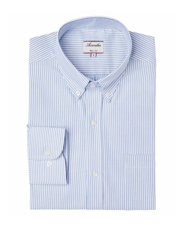 Chemise regular col boutonné oxford rayé