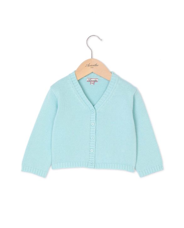 Cardigan V aqua