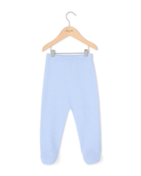 Pantalon point mousse avec pieds ciel