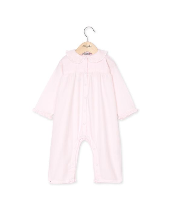 Pyjama combinaison chevron rose