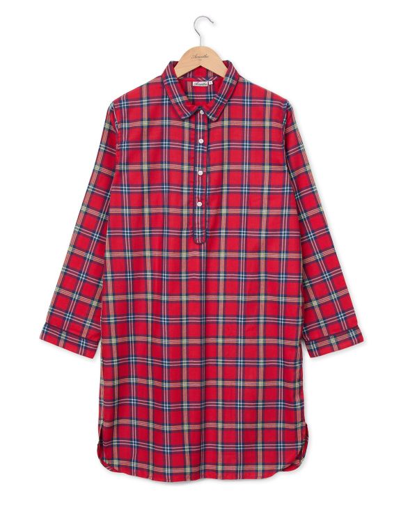 Liquette écossais rouge