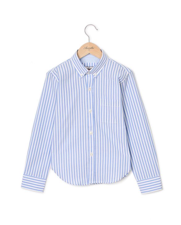 Chemise manches longues rayure ciel