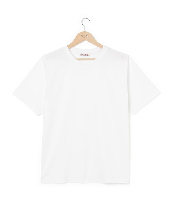 Tee shirt col rond blanc
