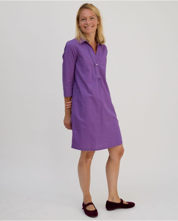 Robe V croisé violet