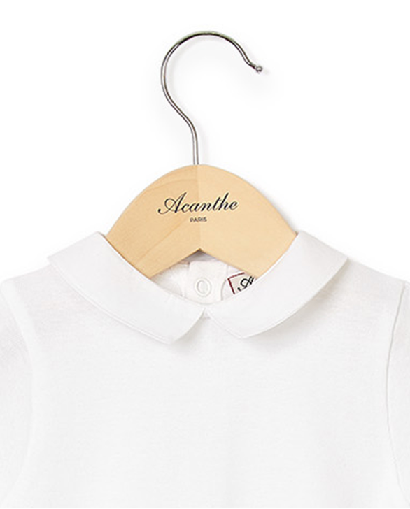 Body blanc col carré blanc