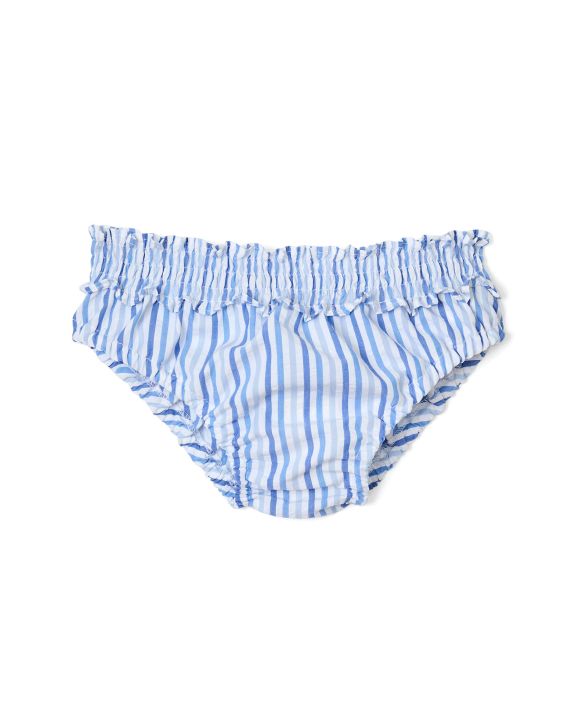 Maillot de bain smocké seersucker 3 bleus