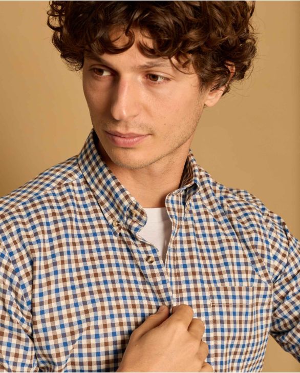 Chemise col boutonné manches longues