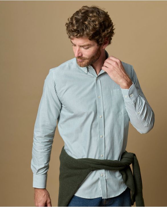 chemise col boutonné coton