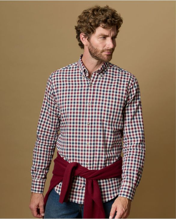 chemise col boutonné coton