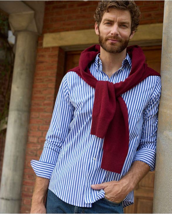 chemise col boutonné coton