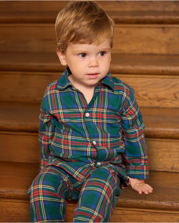 Pyjama écossais vert