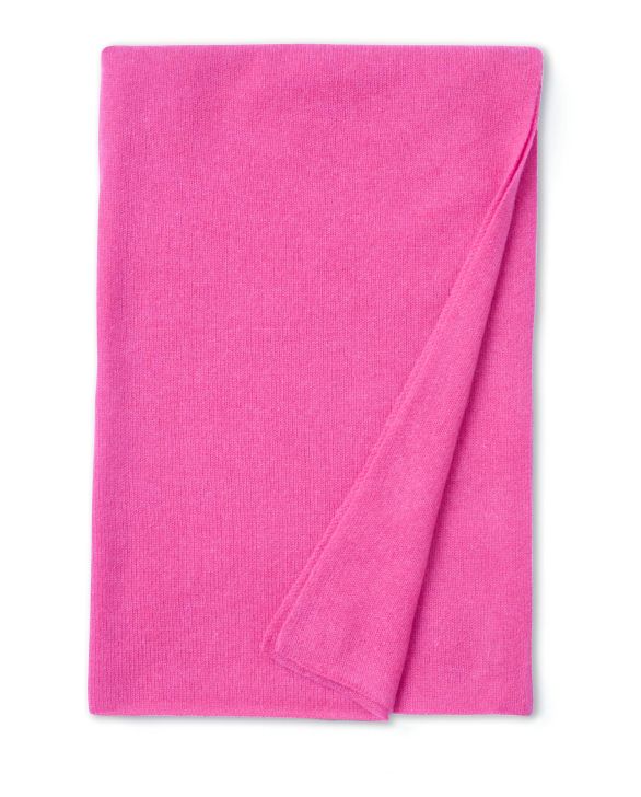 Echarpe rose 100% cachemire