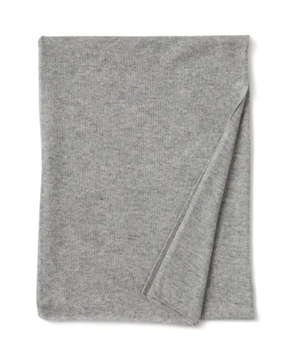 Echarpe gris clair 100% cachemire