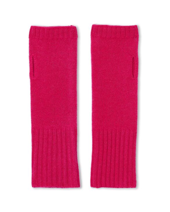 Mitaines fushia 100% cachemire
