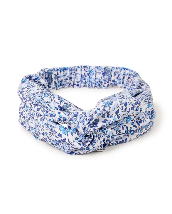 Bandeau imprimé fleur bleue