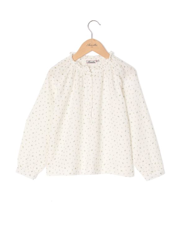 Blouse gaze de coton imprimé fleur
