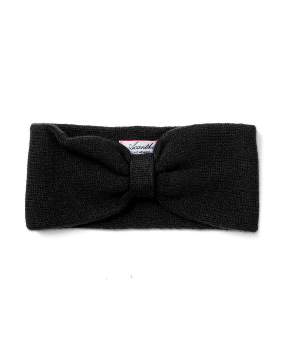 Bandeau noir 100% cachemire