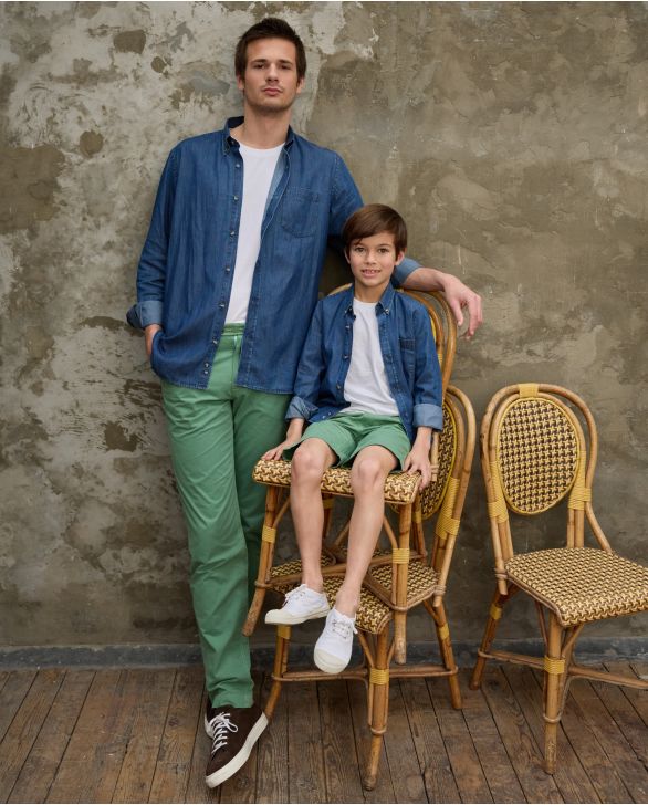 Pantalon vert 100% coton