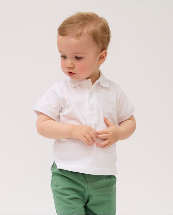 Polo jersey blanc