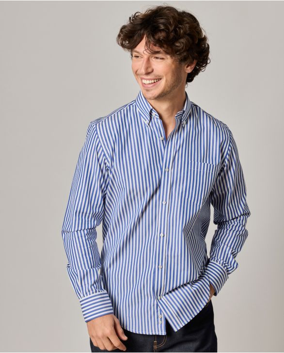 chemise col boutonné coton 