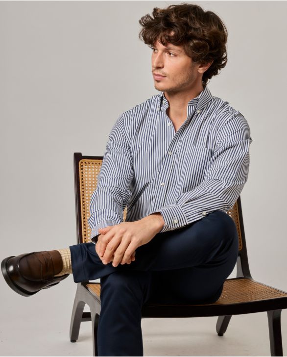 chemise col boutonné coton 