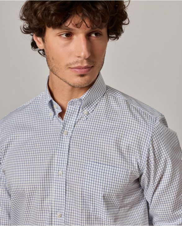 chemise col boutonné coton 