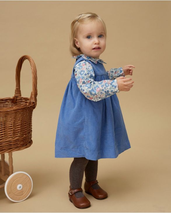 Blouse col pétale en tissu Liberty Betsy