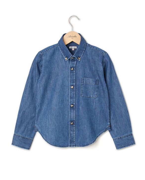 Chemise manches longues denim 12a-14a