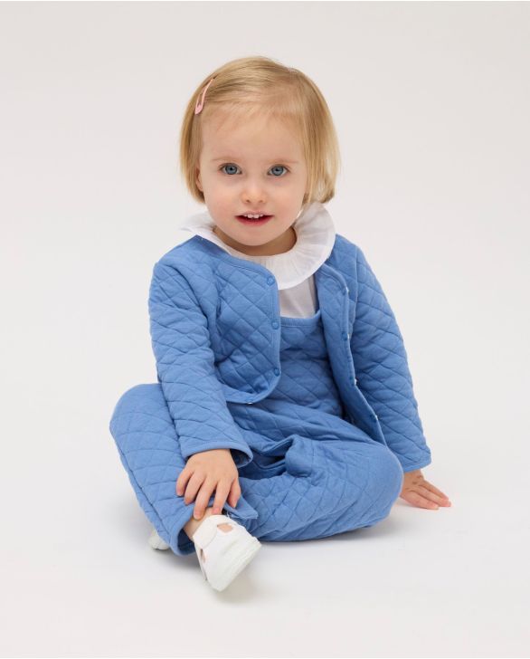 Cardigan molletonné bleu 