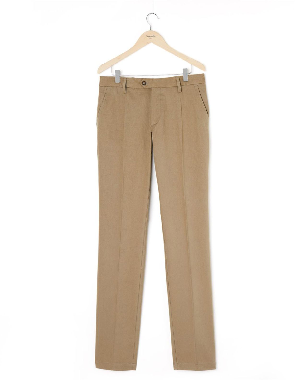 Pantalon twill beige
