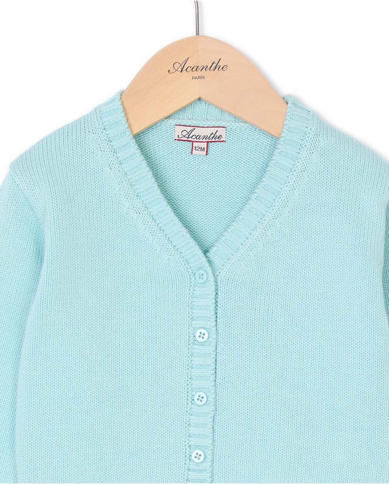 Cardigan V aqua