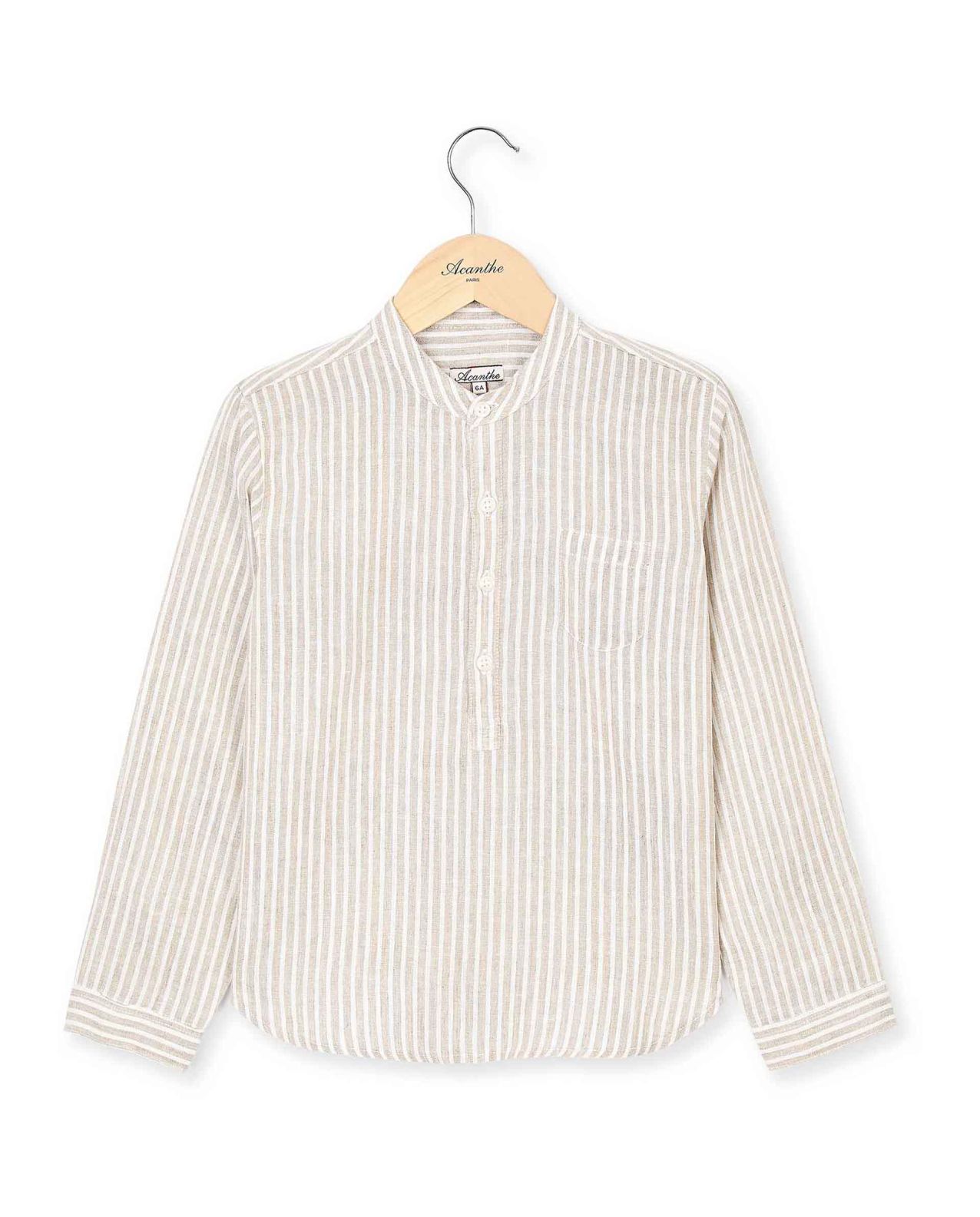 chemise col mao lin G