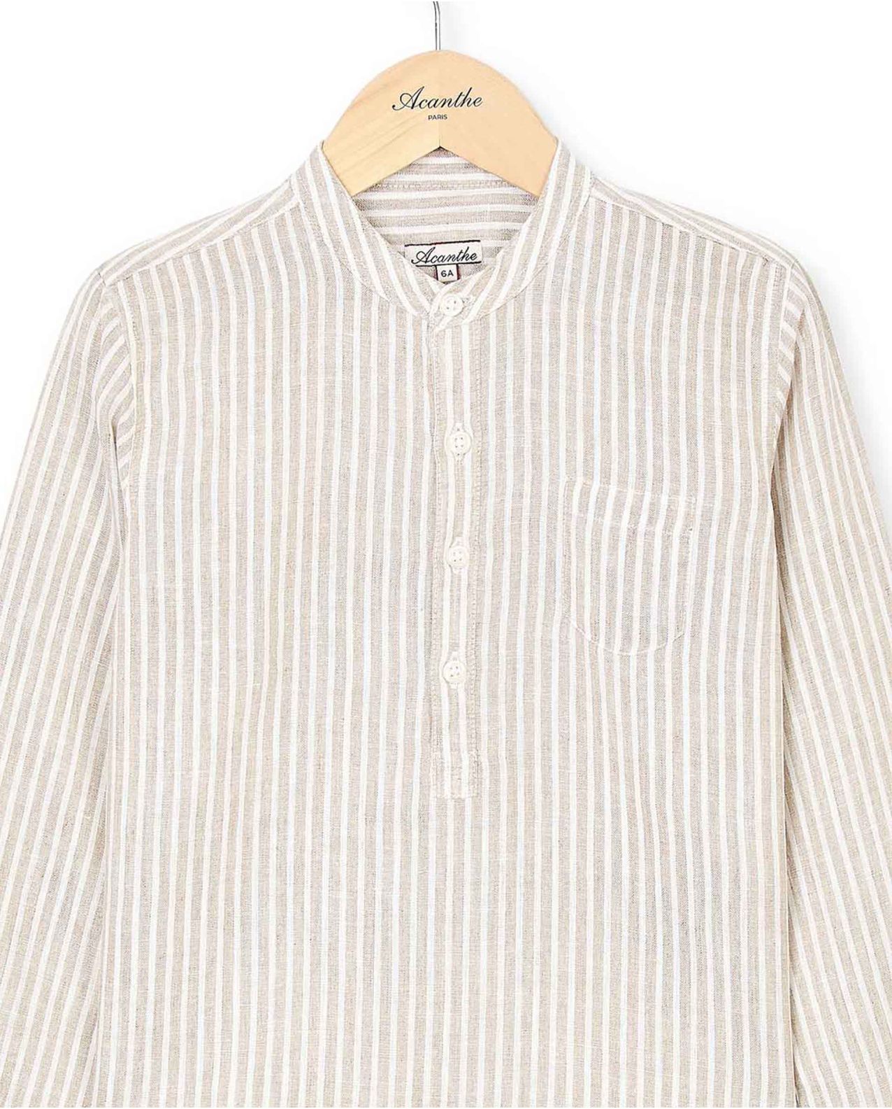 chemise col mao lin G