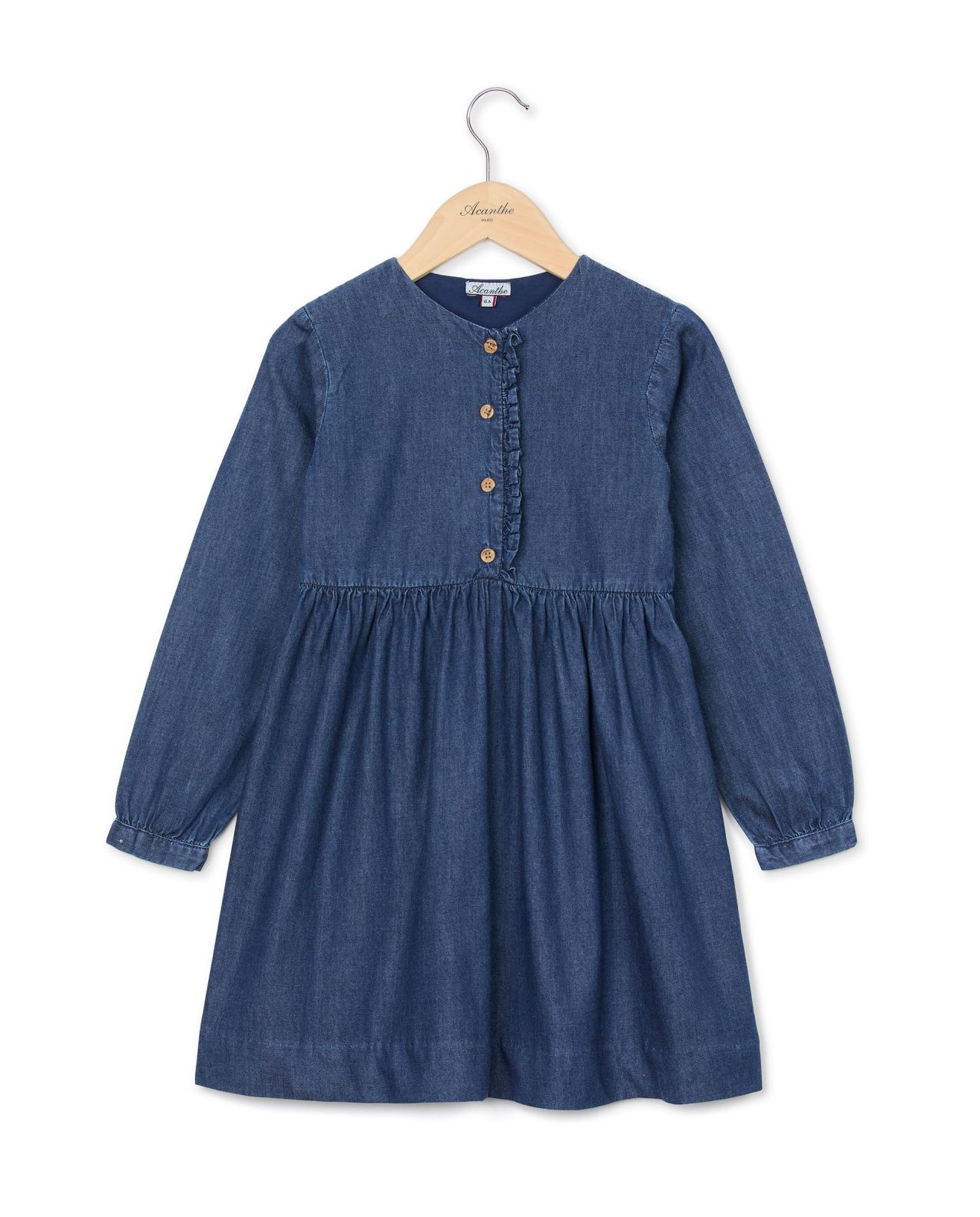 Robe boutons denim
