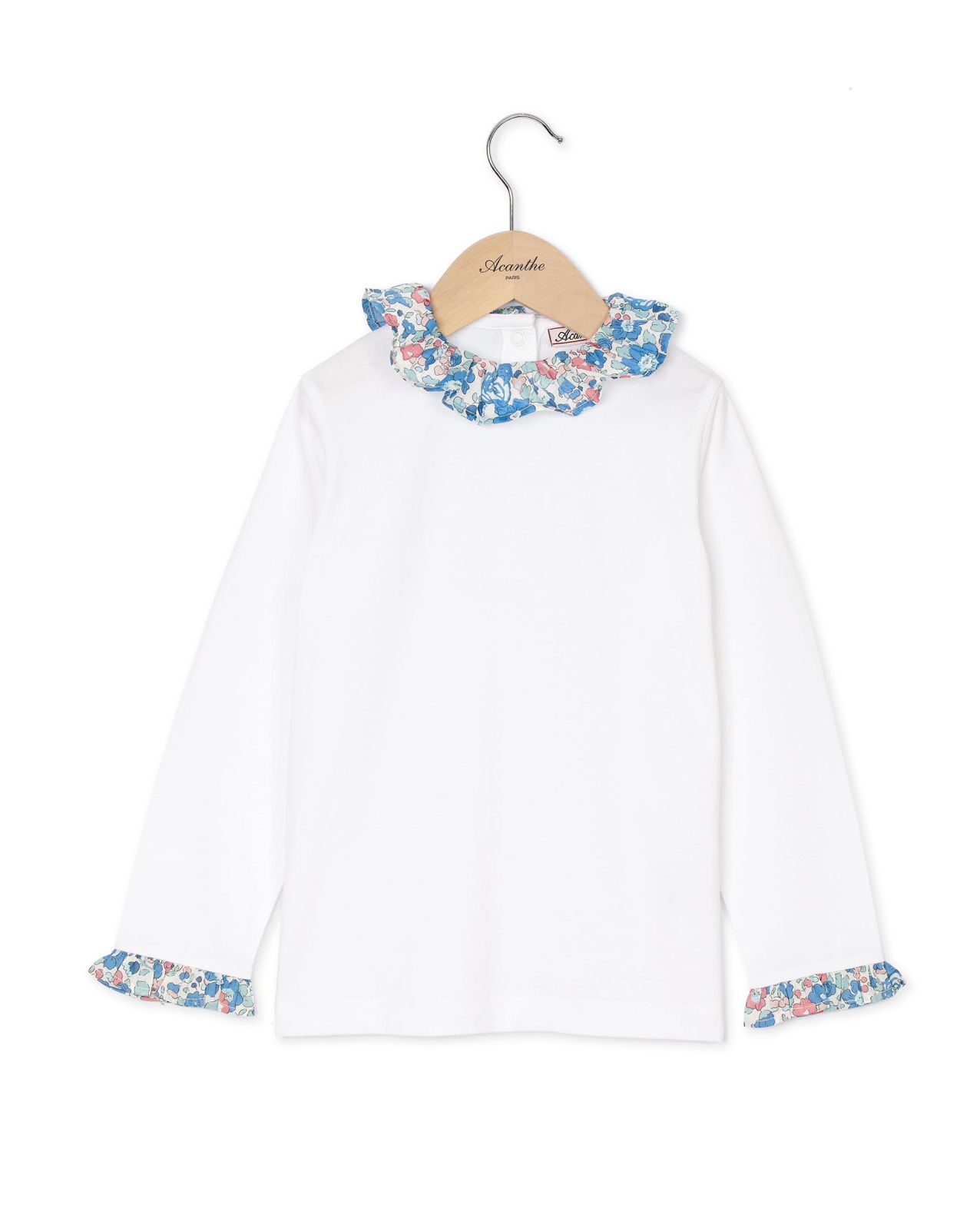 T-shirt à volants en tissu Liberty Betsy