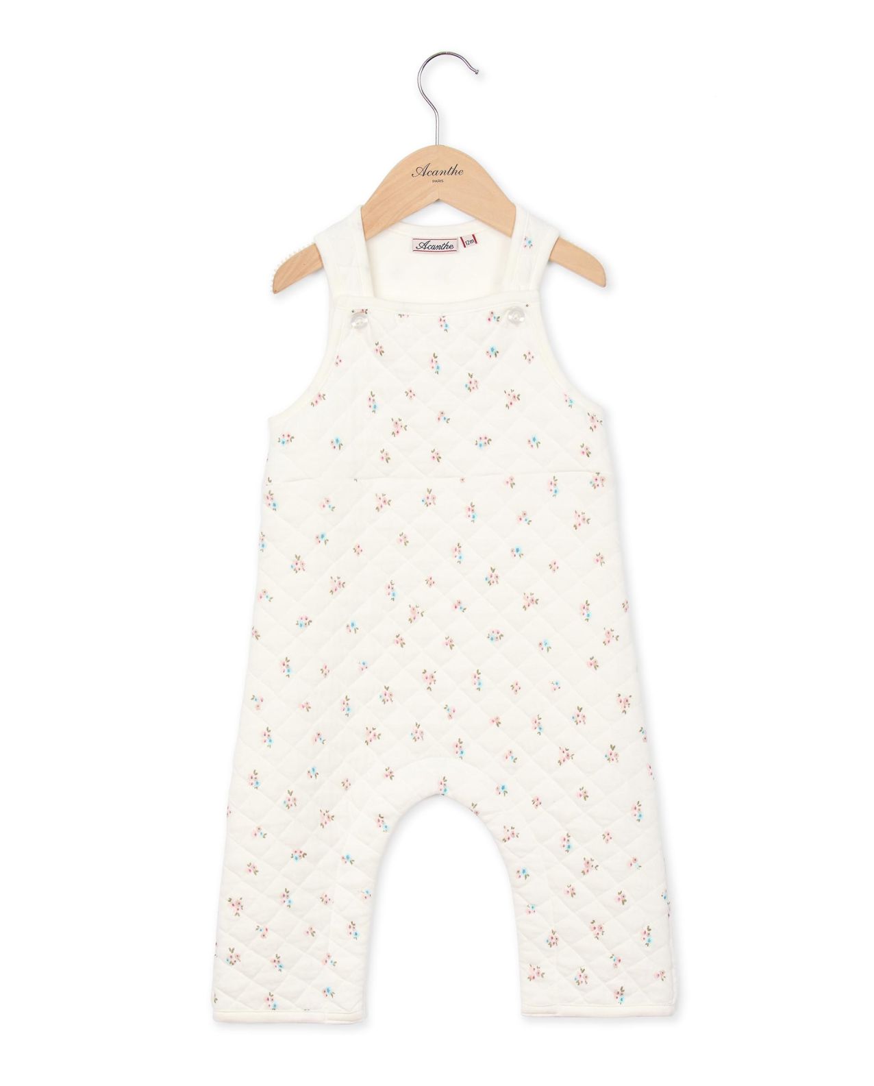 Salopette molletonnée imprimé fleur 